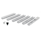 Pack de 6 caniveaux décoratifs en SMC DECOSTONE avec tôle perforée en acier galvanisé - Résiste au gel - classe de charge A15 - adaptés pour terrasse, jardin et façade.