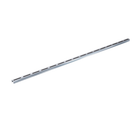 Profil inox 304 Eblade S pour caniveau MEAPARK en plastique recyclé avec fente en polypropylène - Classe de charge A15 - Norme PMR - Facile à poser. Adapté pour terrasse, jardin, entrée de bâtiment et piscine.
