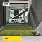 Caniveau décoratif en SMC DECOSTONE avec tôle perforée en acier galvanisé - Résiste au gel - classe de charge A15 - adapté pour terrasse, jardin et façade.