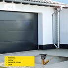 Avaloir de cour MEAPARK en plastique recyclé, résistant à une classe de charge B125 selon la norme EN 1433. Norme PMR, installation simple et rapide, passage de véhicule léger. Adapté pour terrasse, jardin, entrée de garage ou cour.
