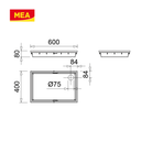 Dessin technique et dimensionnement d'un paillassons encastrables en SMC – solutions robustes et esthétiques pour entrées propres, adaptées aux environnements à fort passage. 