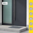 Paillassons encastrables en SMC avec tapis rips gris – solutions robustes et esthétiques pour entrées propres, adaptées aux environnements à fort passage. Norme PMR - classe de charge A15.