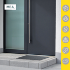 Paillassons encastrables en SMC avec tapis caoutchouc – solutions robustes et esthétiques pour entrées propres, adaptées aux environnements à fort passage.