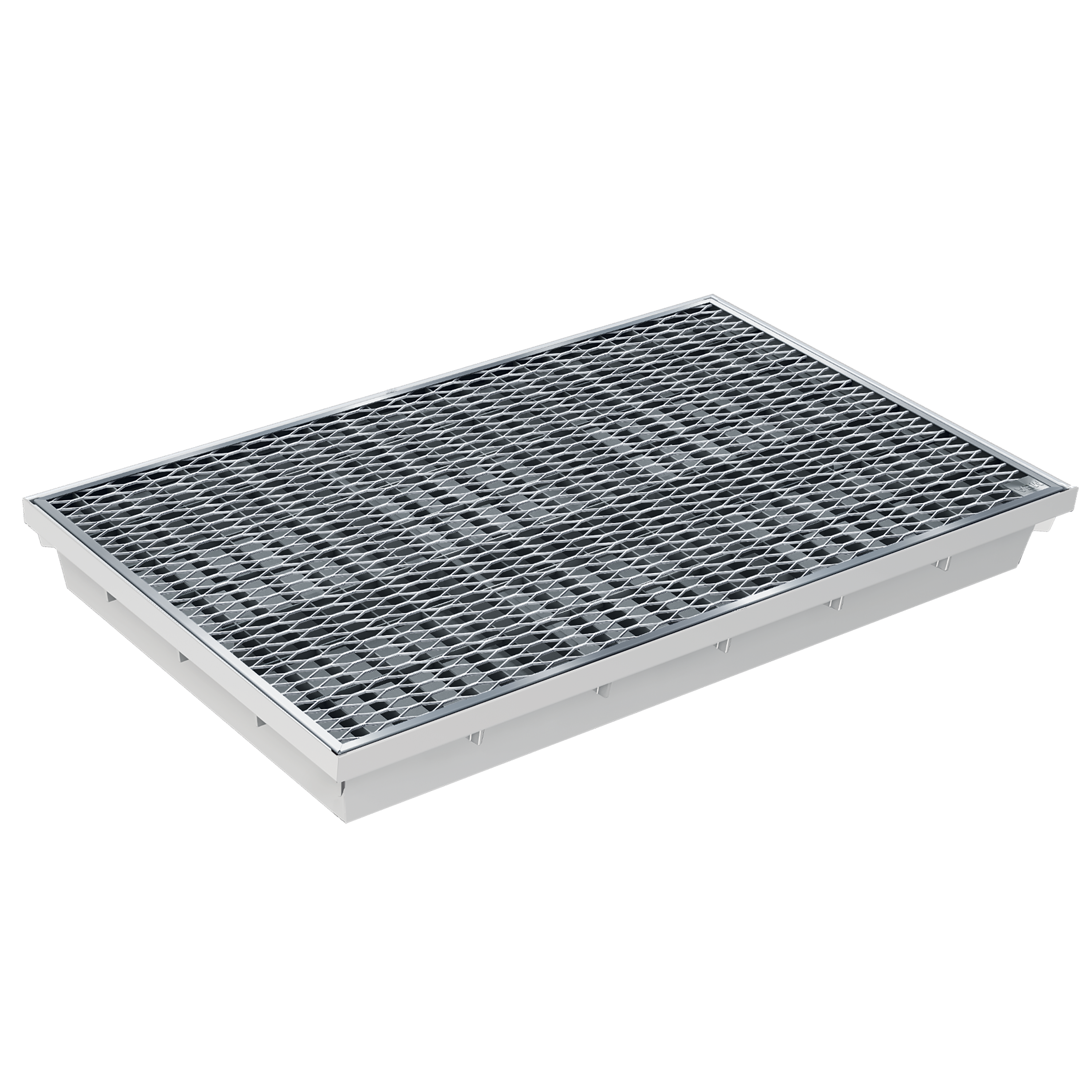 Paillassons encastrables en SMC avec grille en métal déployé – solutions robustes et esthétiques pour entrées propres, adaptées aux environnements à fort passage. Norme PMR - classe de charge A15.